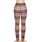 Knitted Striped Pants Orange