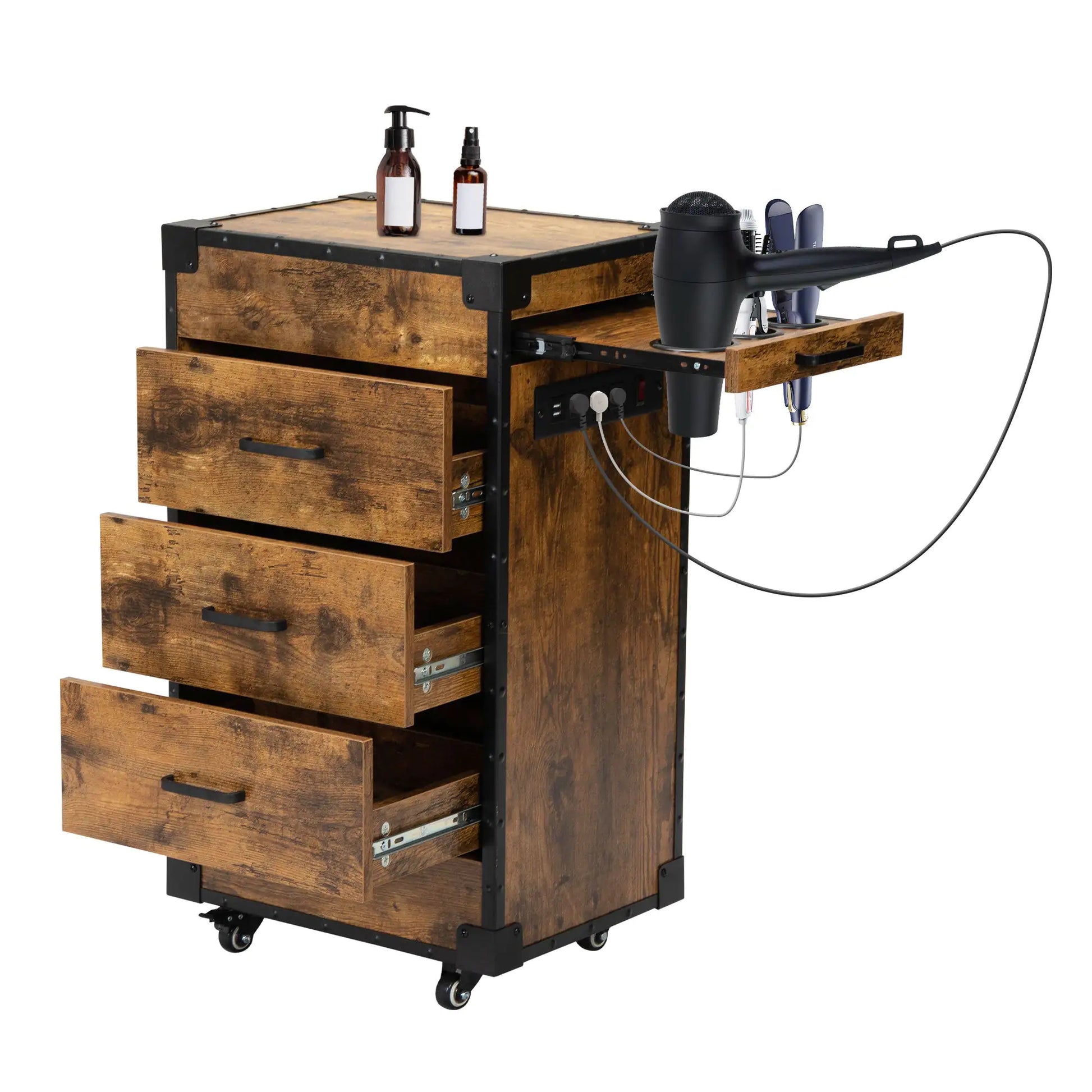 Fiberboard Salon Beauty Cabinet - - cabinet