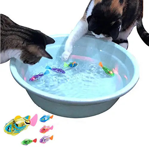 Electronic Fish Swimming Cat Toy - Kia Day Design