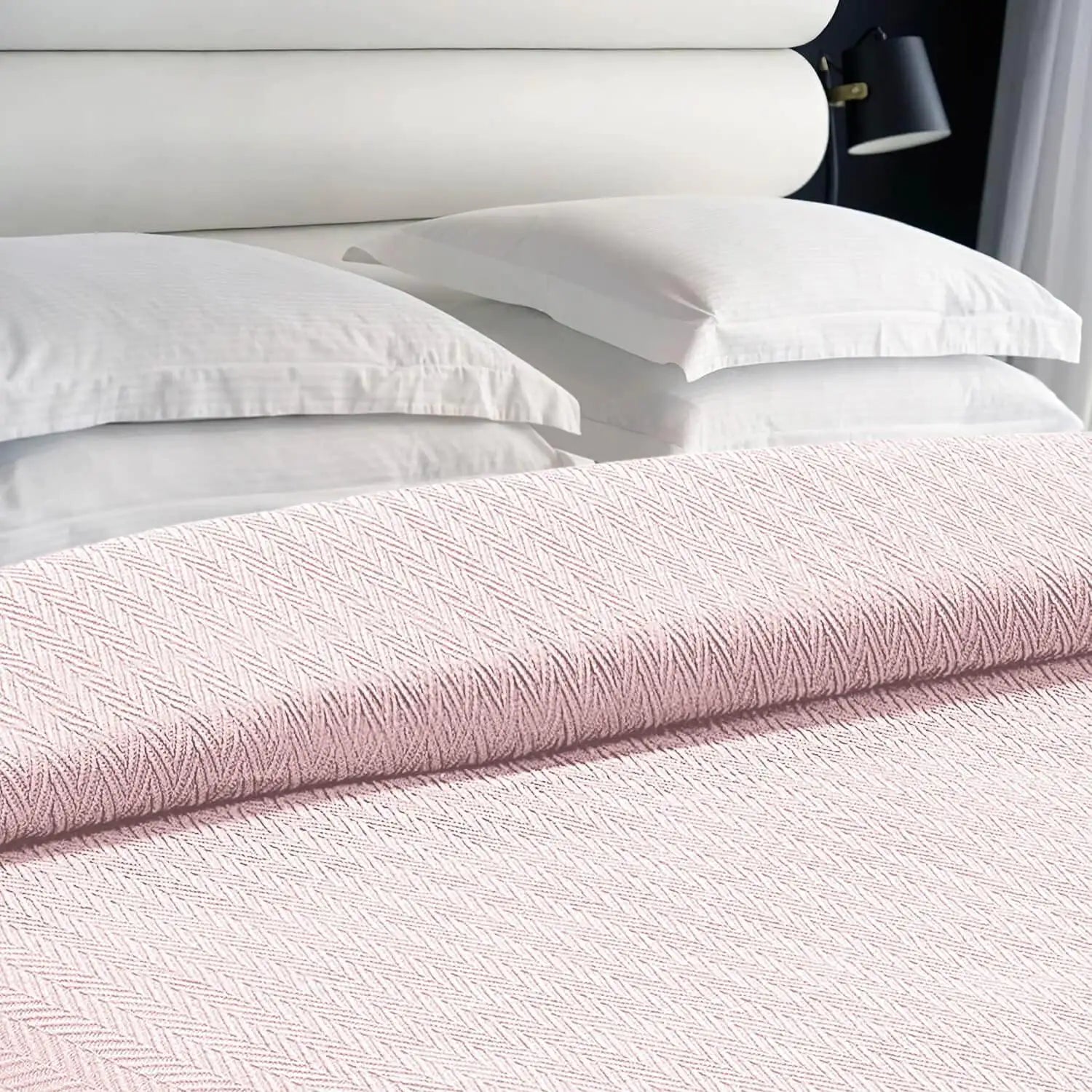 Pink King Size Cotton Blanket - Kia Day Design