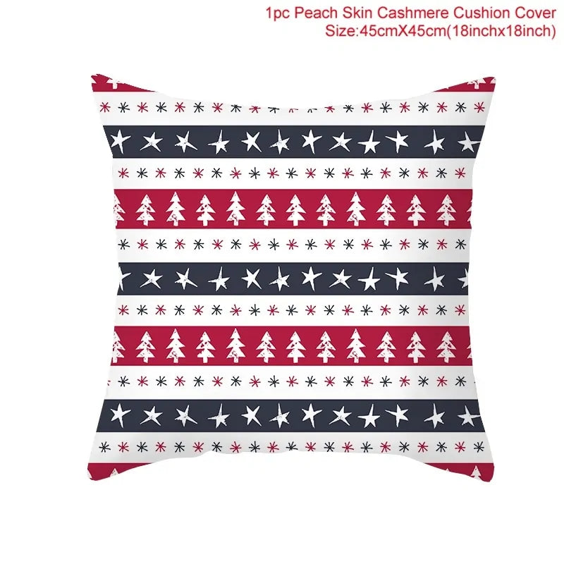 Cartoon Christmas Pillow Cover Kia Day Design