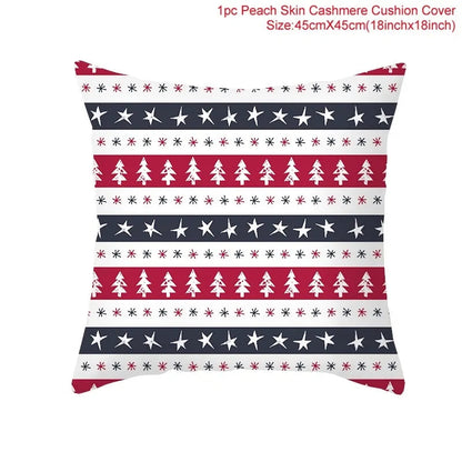 Cartoon Christmas Pillow Cover Kia Day Design