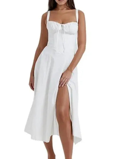 Ladies Midi Spaghetti Strap Dress - Kia Day Design