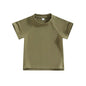 Toddler Kids Baby Girls Boys Summer Casual Tops Dark Green 3T