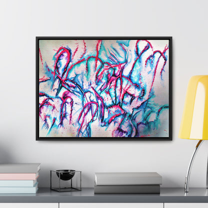 Pink Jellyfish Gallery Canvas Wraps, Horizontal Frame