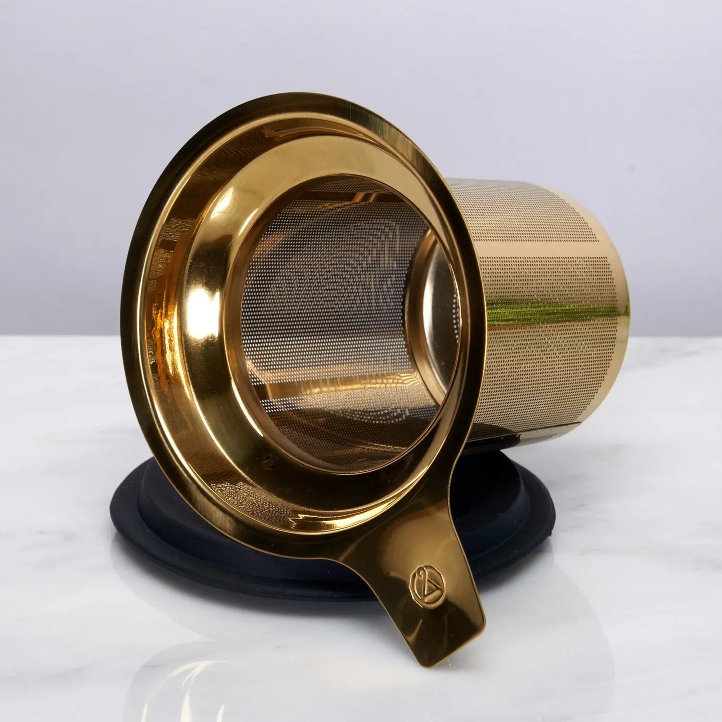 One Cup Infuser - Ditch the tea ball, this infuser is a game changer. - Gold Stainless - Beverages > Tea > Teawares and accessories > Teawares