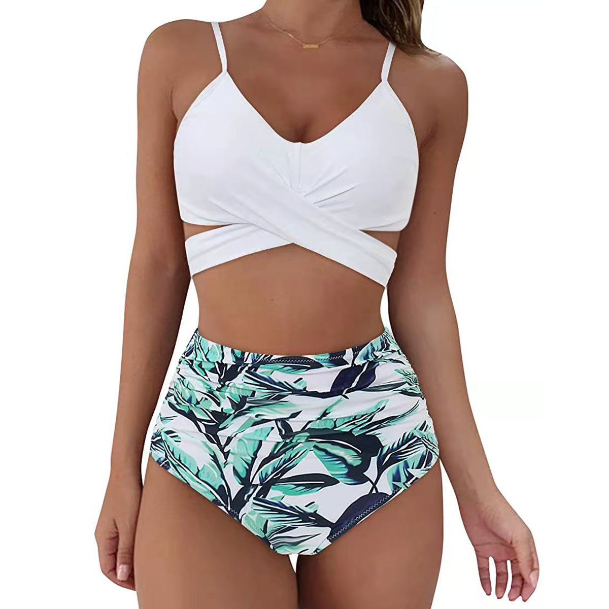 Summer  Floral Bikinis Print Swimwear Push Up Bikini