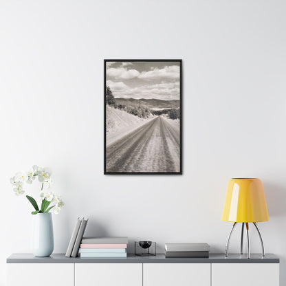 Western Road Gallery Canvas Wraps Vertical Frame 20″ x 30″ 1.25" Black