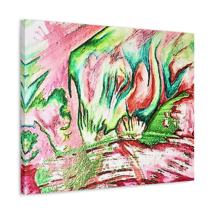 Pink Forest Stretched Canvas