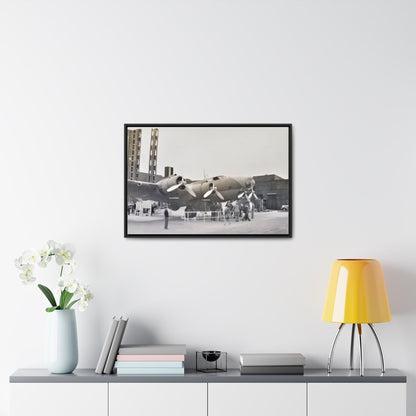 Boeing B-17 Bomber Gallery Canvas Wraps Horizontal Frame 30″ x 20″ Black 1.25"