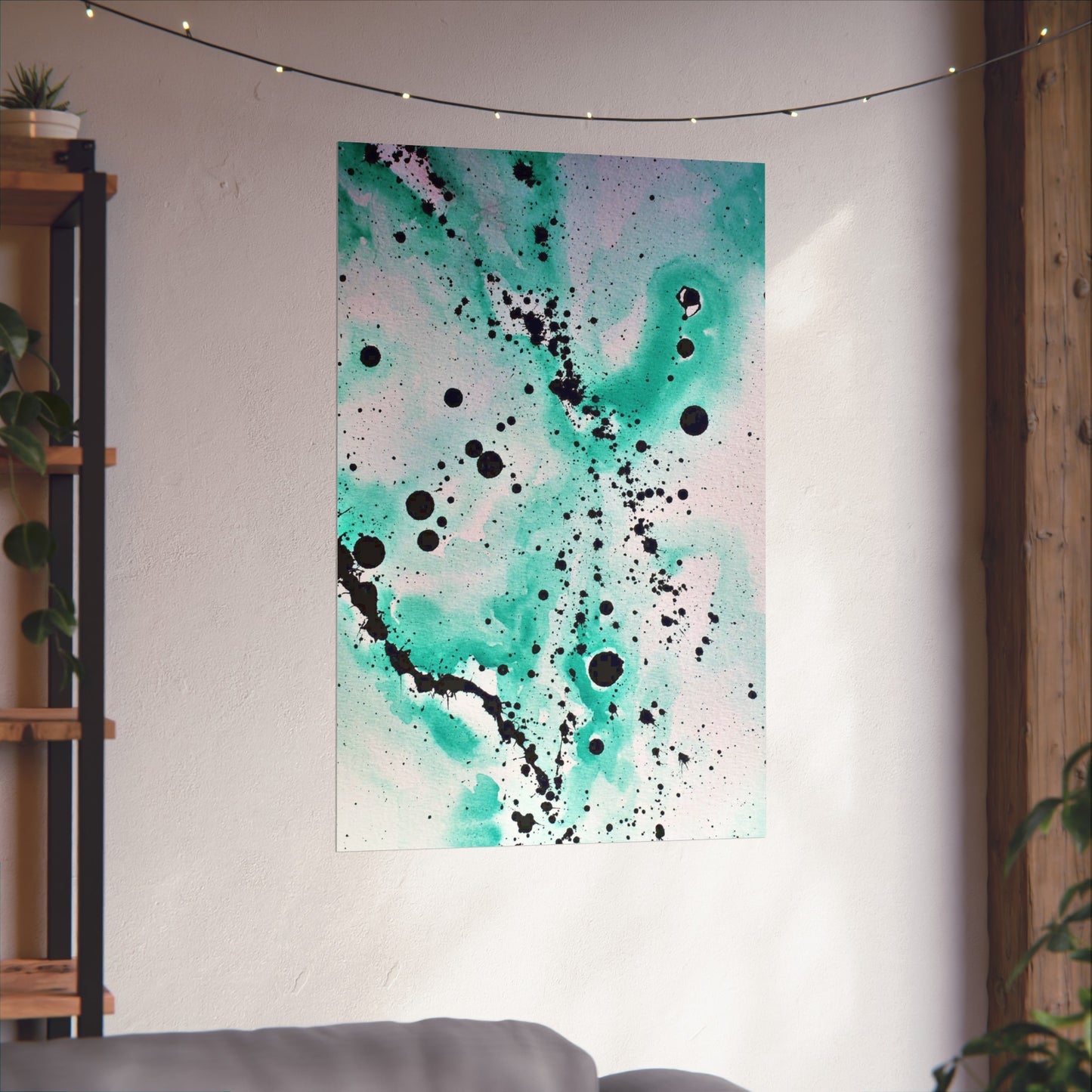 Teal Burst Fine Art Posters