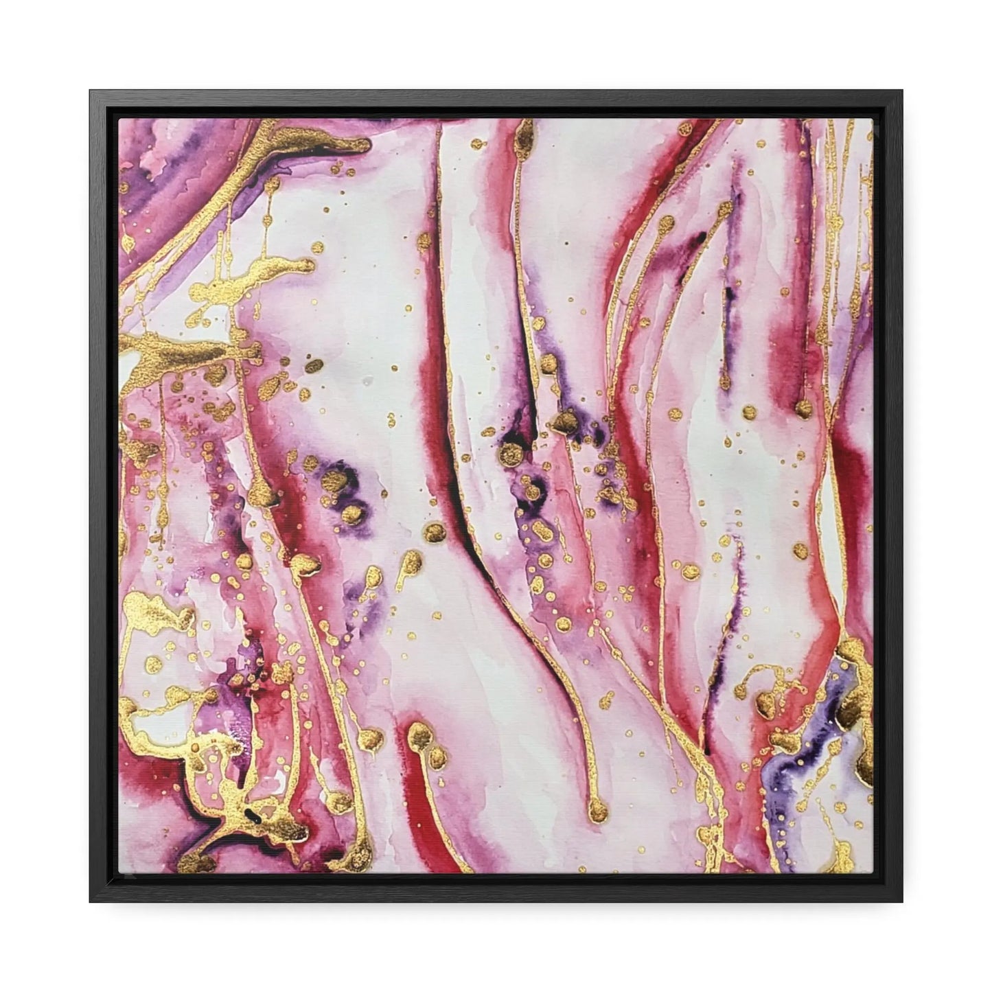 Cherry Cream Soda Gallery Canvas Wraps, Square Frame 16″ x 16″ Premium Gallery Wraps (1.25″)