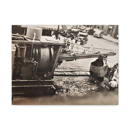 Concrete Worker Stretched Canvas 1.5" 16″ x 12″