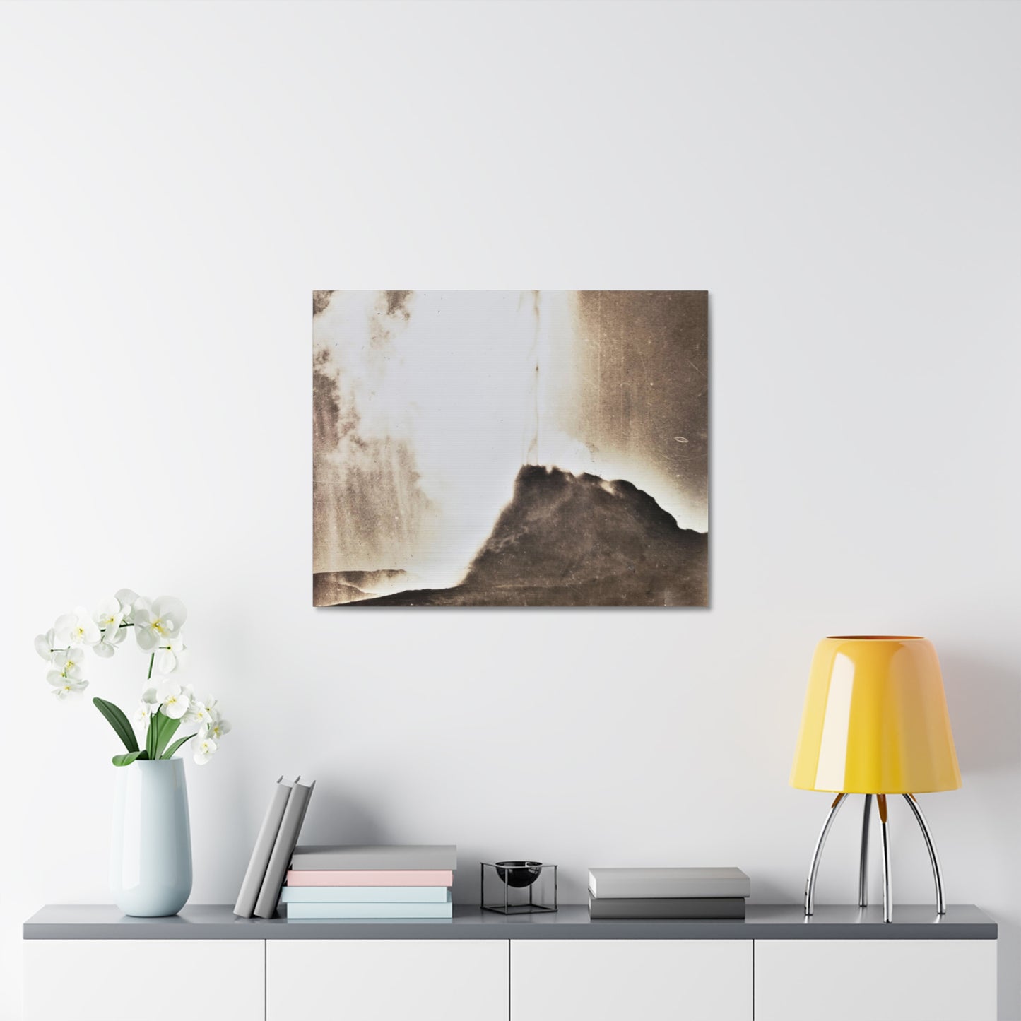 White Dome Geyser Yellowstone Stretched Canvas