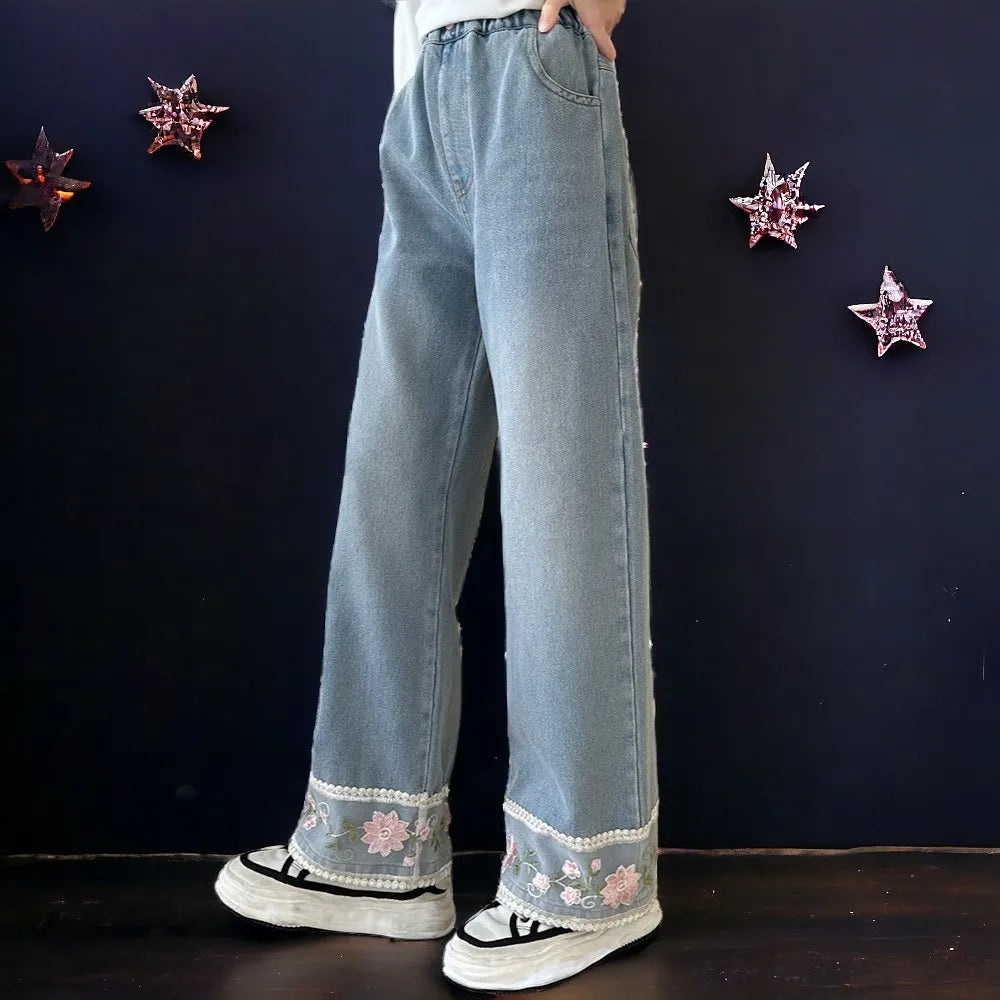 Elastic Waist Jeans