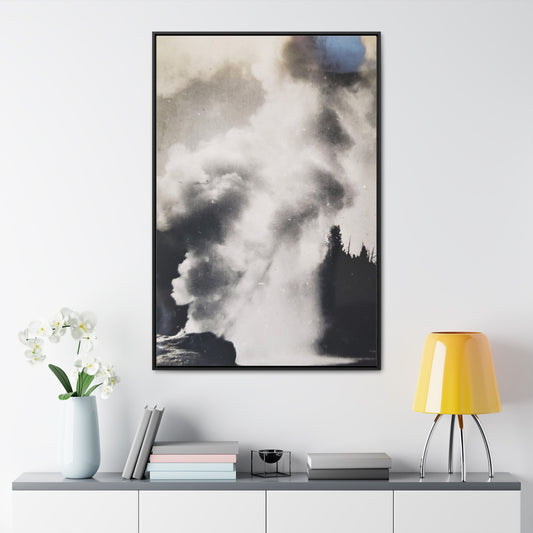 Riverside Geyser Yellowstone Gallery Canvas Wraps, Vertical Frame