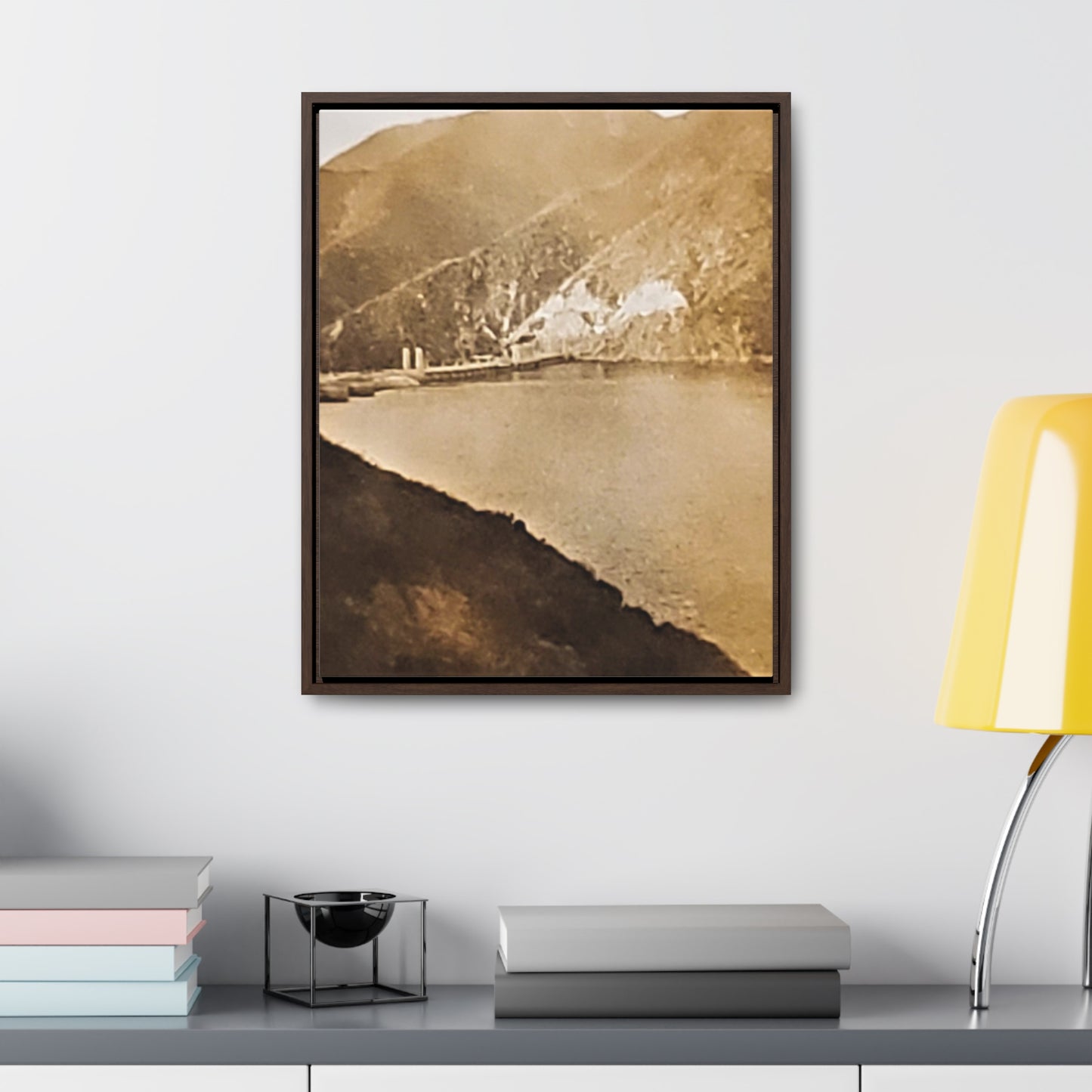 Morris Dam Lake Gallery Canvas Wraps, Vertical Frame