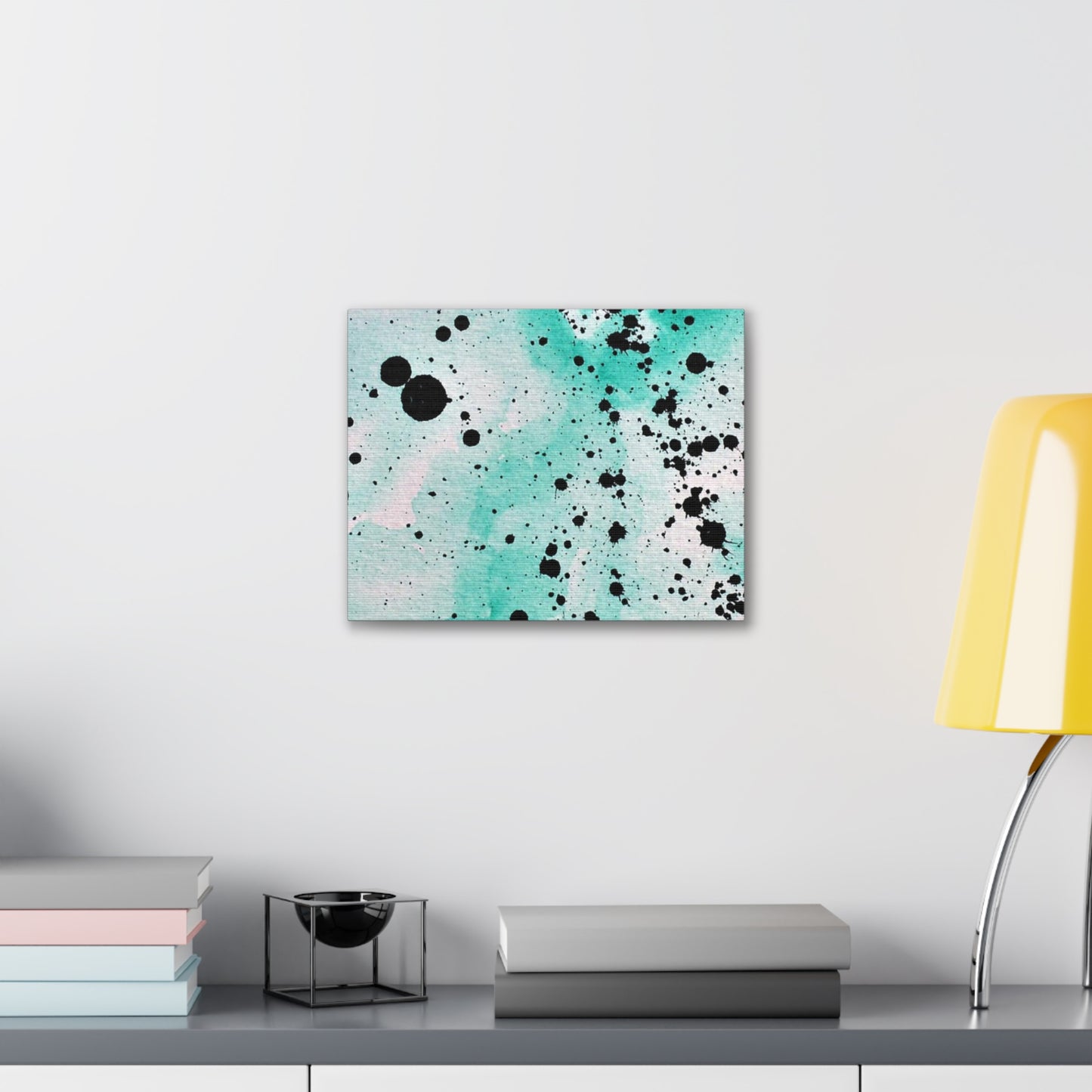 Teal Burst Canvas Gallery Wraps