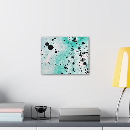 Teal Burst Canvas Gallery Wraps