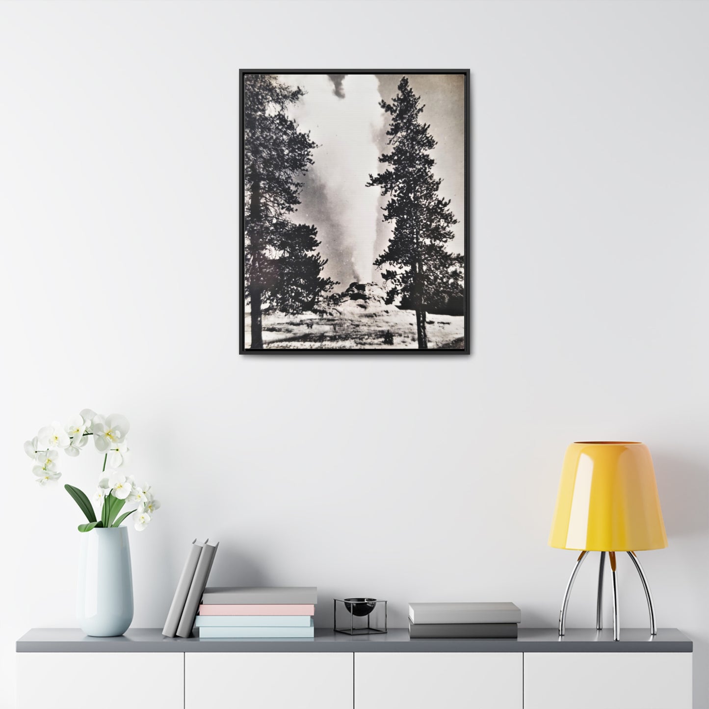 Castle Geyser Yellowstone Gallery Canvas Wraps, Vertical Frame