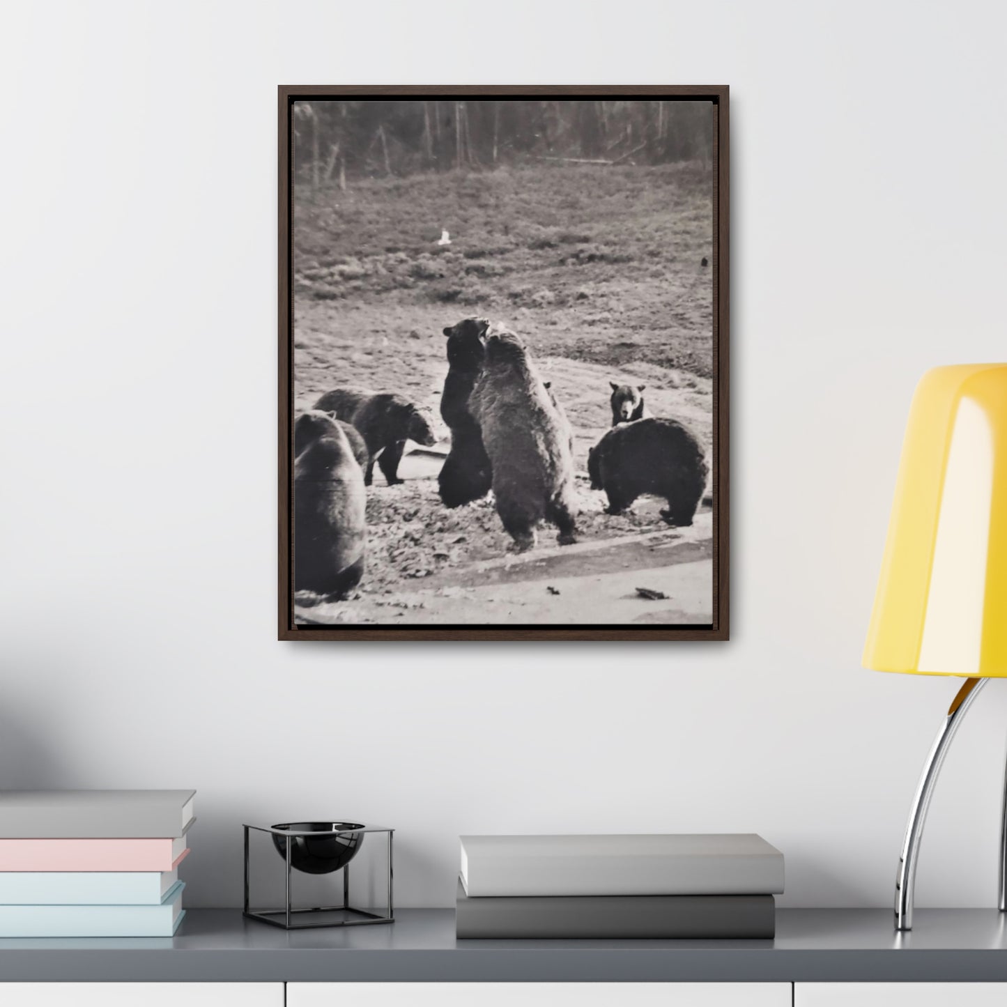 Yellowstone Grizzly Bears Gallery Canvas Wraps, Vertical Frame