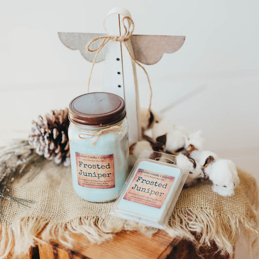 Frosted Juniper Candle - - Candles & Melts