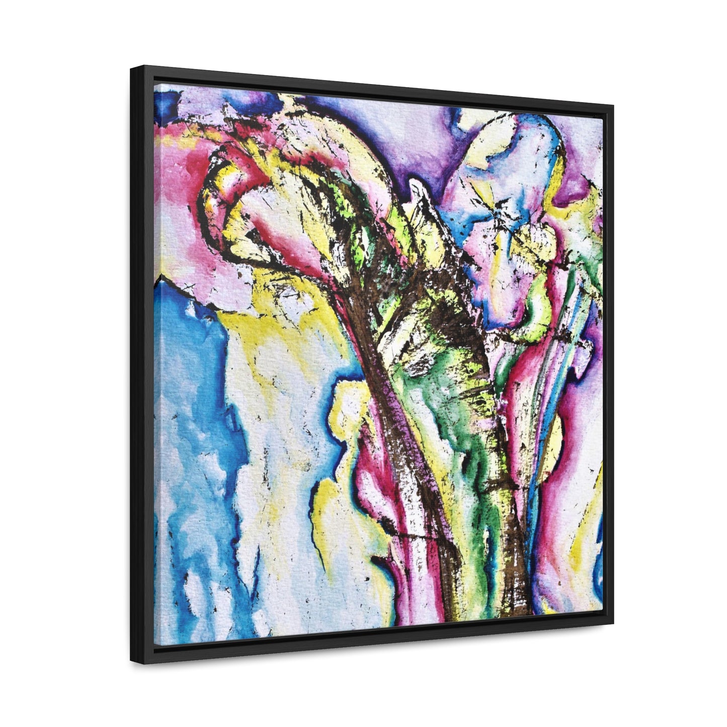 Calla Lilies Gallery Canvas Wraps, Square Frame