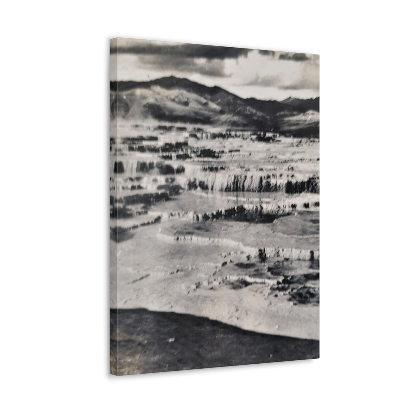 Springs at top of Jupiter Terrace Yellowstone Canvas Gallery Wraps