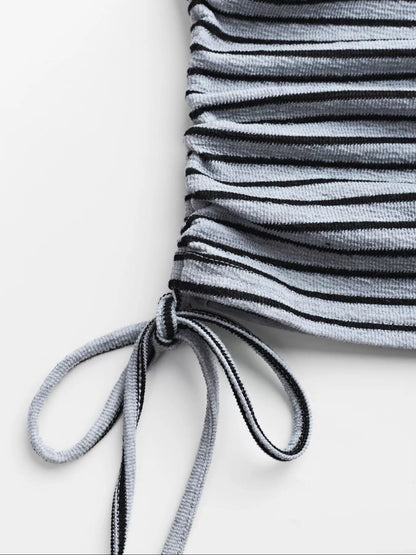 Striped Crop Top and Wide Leg Pants Set- Shopimist- {{Product type}}