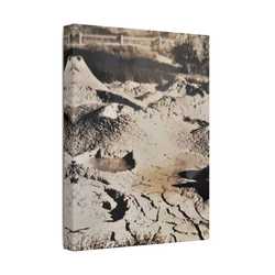 Yellowstone West Thumb Paint Pots Satin Canvas Stretched
