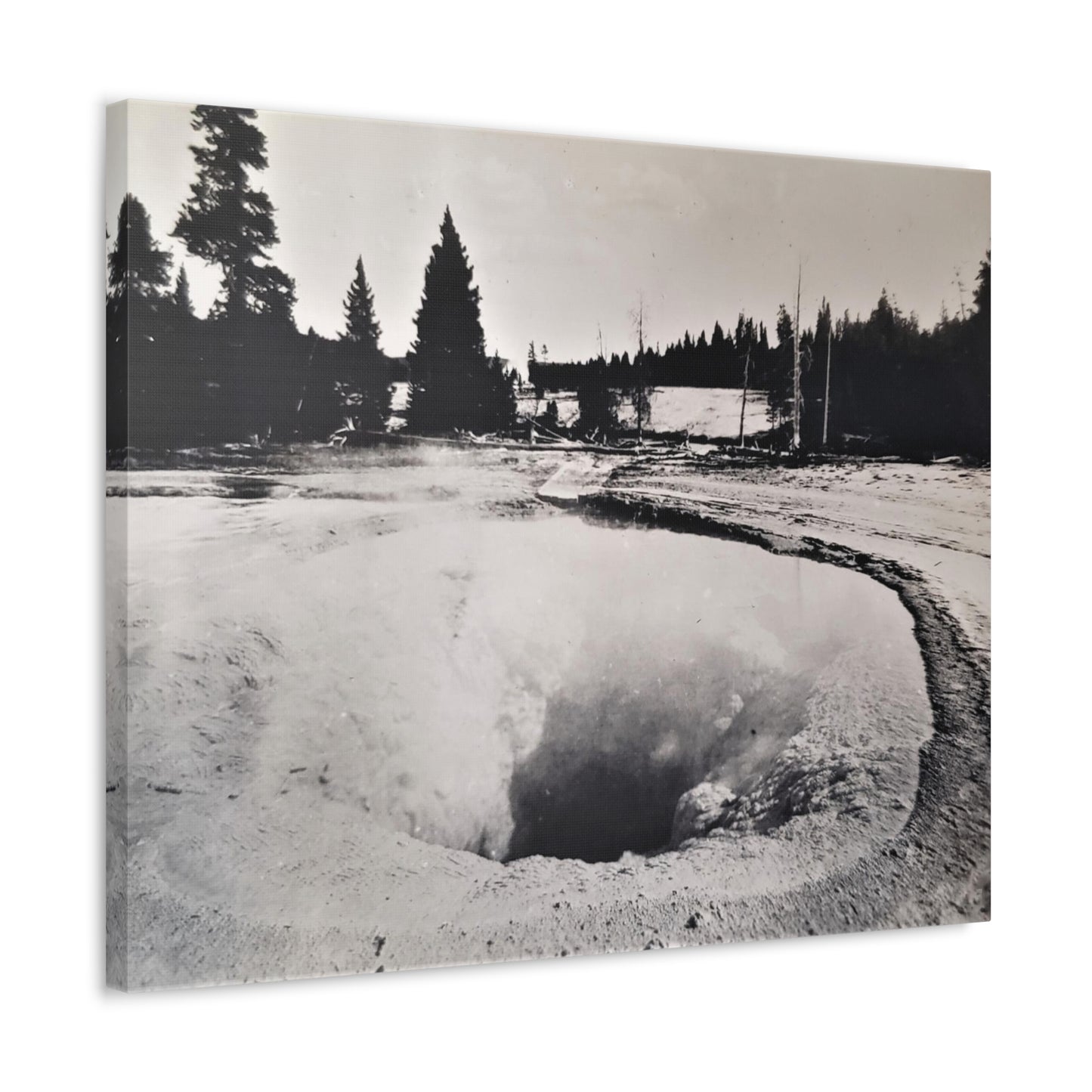 Morning Glory Pool Yellowstone Stretched Canvas