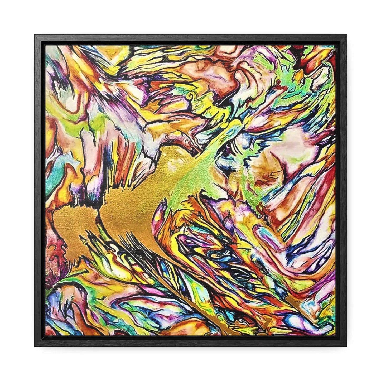 Phoenix Rising Gallery Canvas Wraps, Square Frame 16″ x 16″ Premium Gallery Wraps (1.25″)