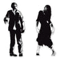 Zombie Silhouettes Halloween Hanging Door Wall Party Decoration - - Costume