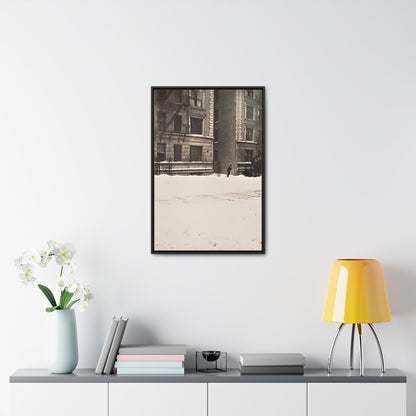 430 W 119th St New York Gallery Canvas Wraps Vertical Frame 20″ x 30″ Premium Gallery Wraps (1.25″) Black white
