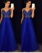 Sophisticated Blue Maxi Gown - Special Occasion Wear - blue S - dress
