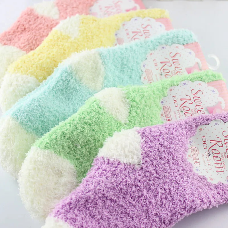 Children Candy Color Socks 5 Pairs