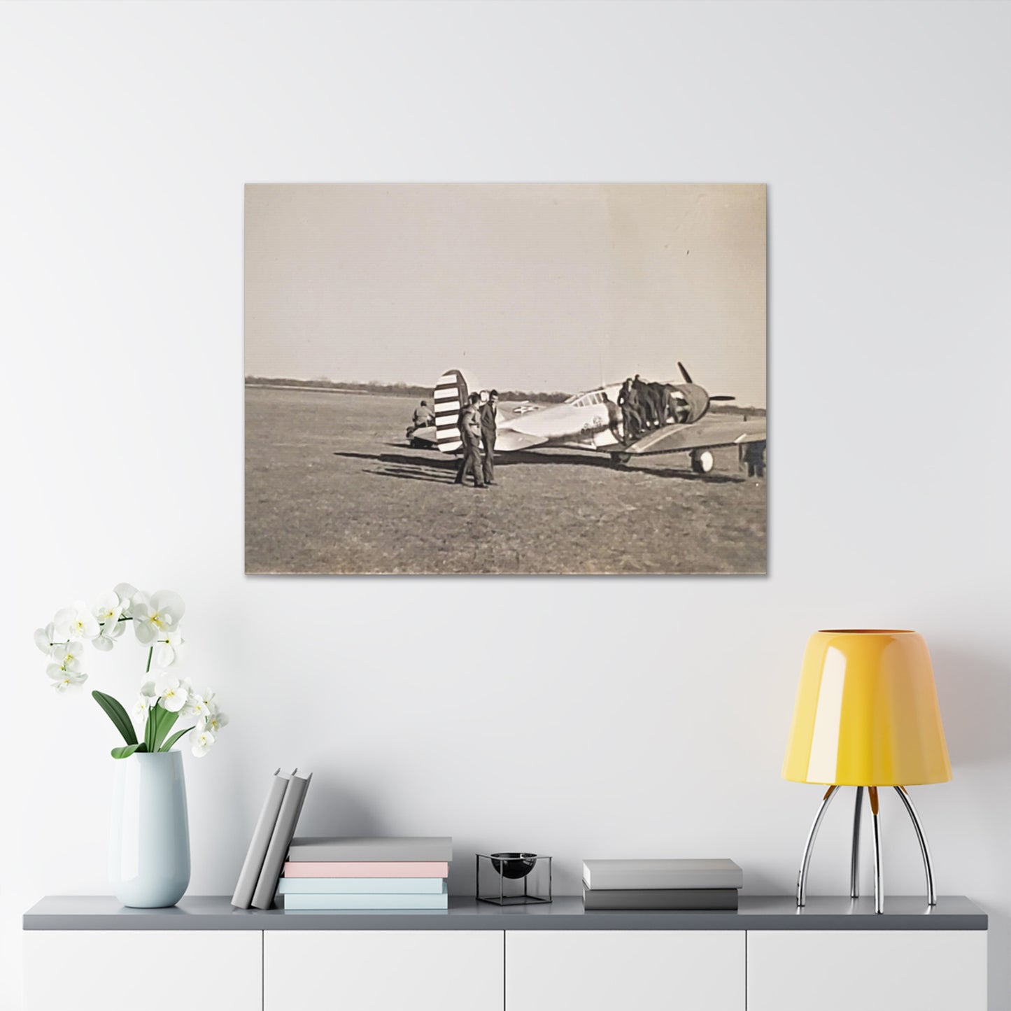 Army Pursuit Plane Ames Airport 1939 Canvas Gallery Wraps