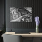 Black & White Urban Graffiti Acrylic Print — Industrial Alley Wall Art French Cleat - 30″ x 20″ (Horizontal) 0.25'' - Home Decor