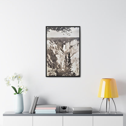 Artists Point Yellowstone Gallery Canvas Wraps Vertical Frame 20″ x 30″ 1.25" Black