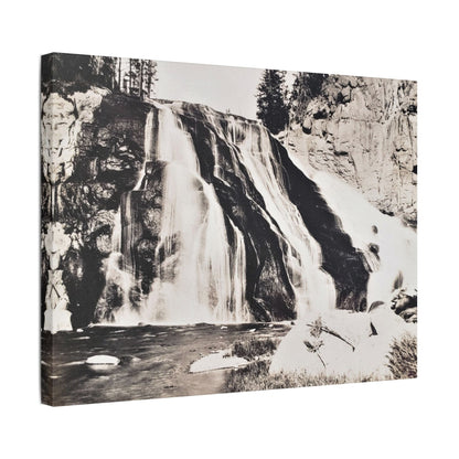 Gibbon Falls Yellowstone Satin Canvas Stretched