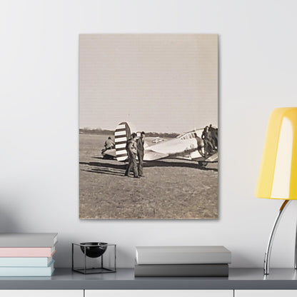 Army Pursuit Plane Ames Airport 1939 Canvas Gallery Wraps 18″ x 24″ 1.25"