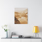 San Gabriel Dirt Fill Dam 1 Satin Canvas Stretched 24" x 30" (Vertical) 1.5"