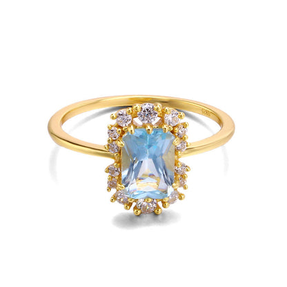 Inlaid with Zircon Jewelry Ladies Fashion Party Jewelry Girlfriend Surprise Gift - - 0