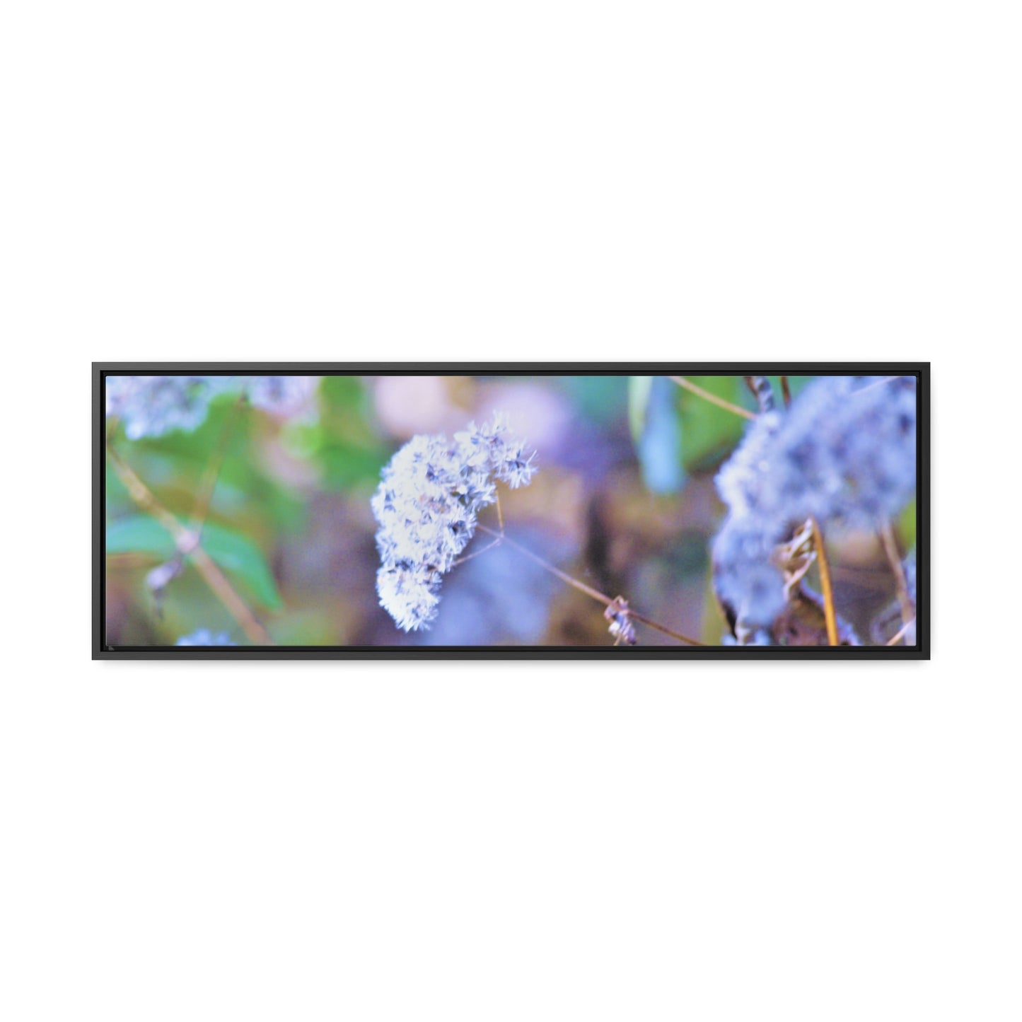 Macro Blue Gallery Canvas Wraps, Horizontal Frame