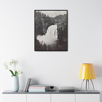 Upper Falls Yellowstone Gallery Canvas Wraps Vertical Frame 24″ x 30″ Premium Gallery Wraps (1.25″) Black