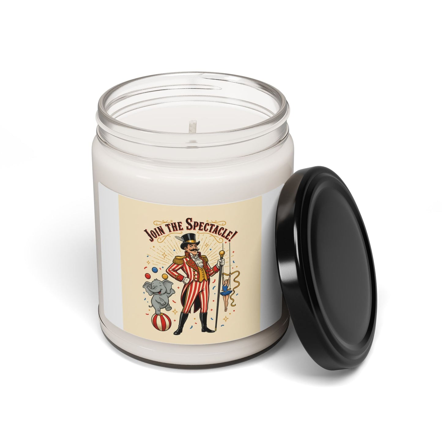 Circus Ringmaster Candle, vintage carnival design | camp circus aesthetic - - Home Decor