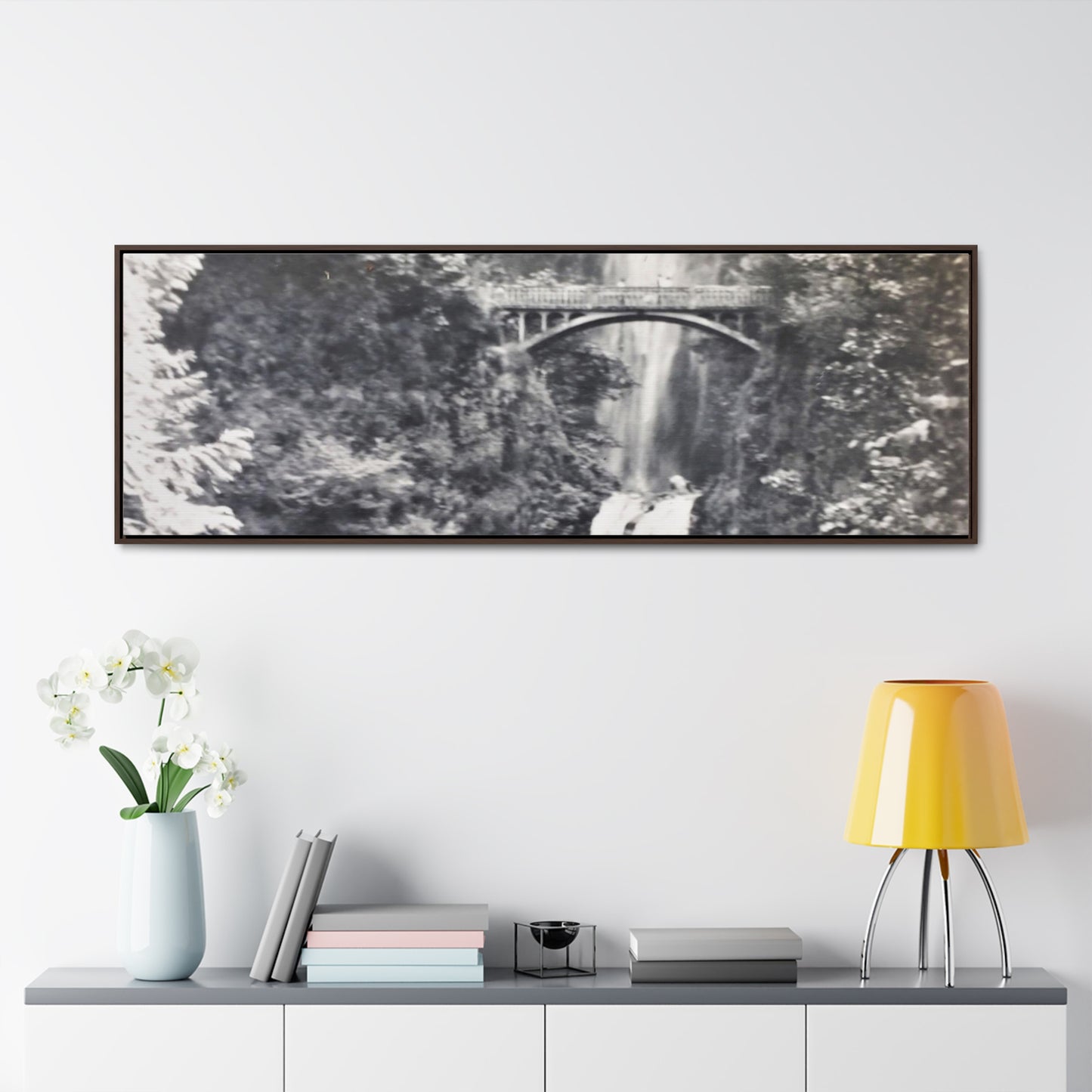 Multnomah Falls Oregon Gallery Canvas Wraps, Horizontal Frame