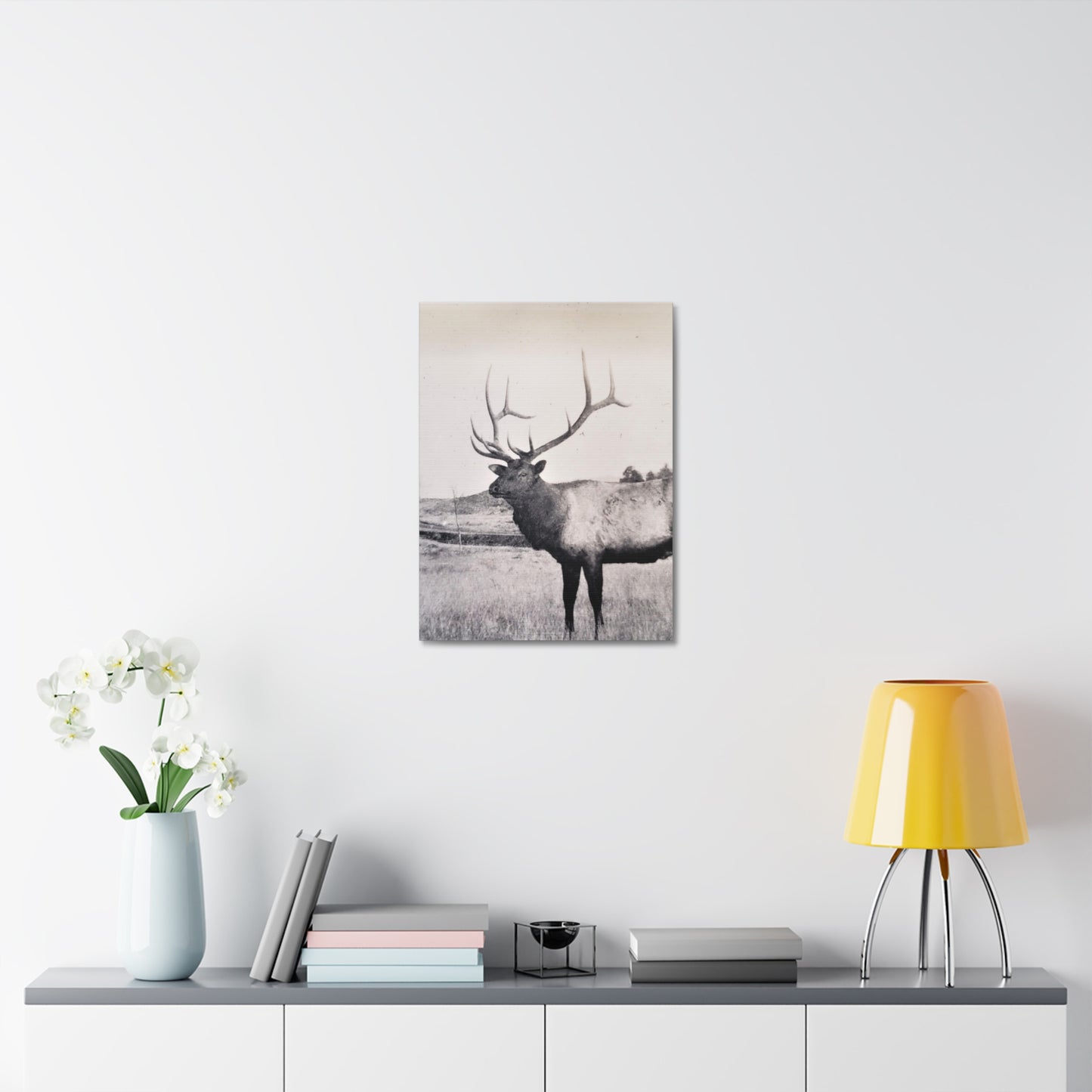 Yellowstone Bull Elk Stretched Canvas