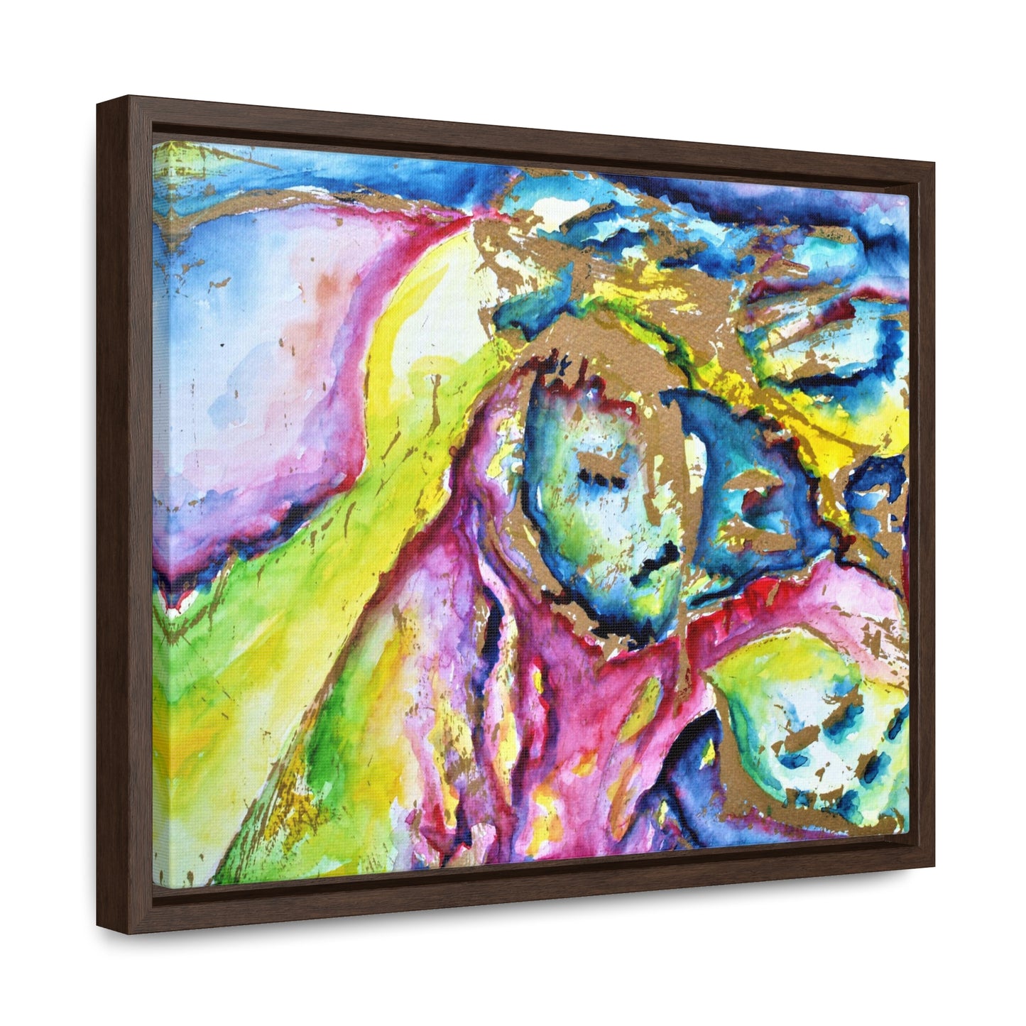 Mother's Face Gallery Canvas Wraps, Horizontal Frame