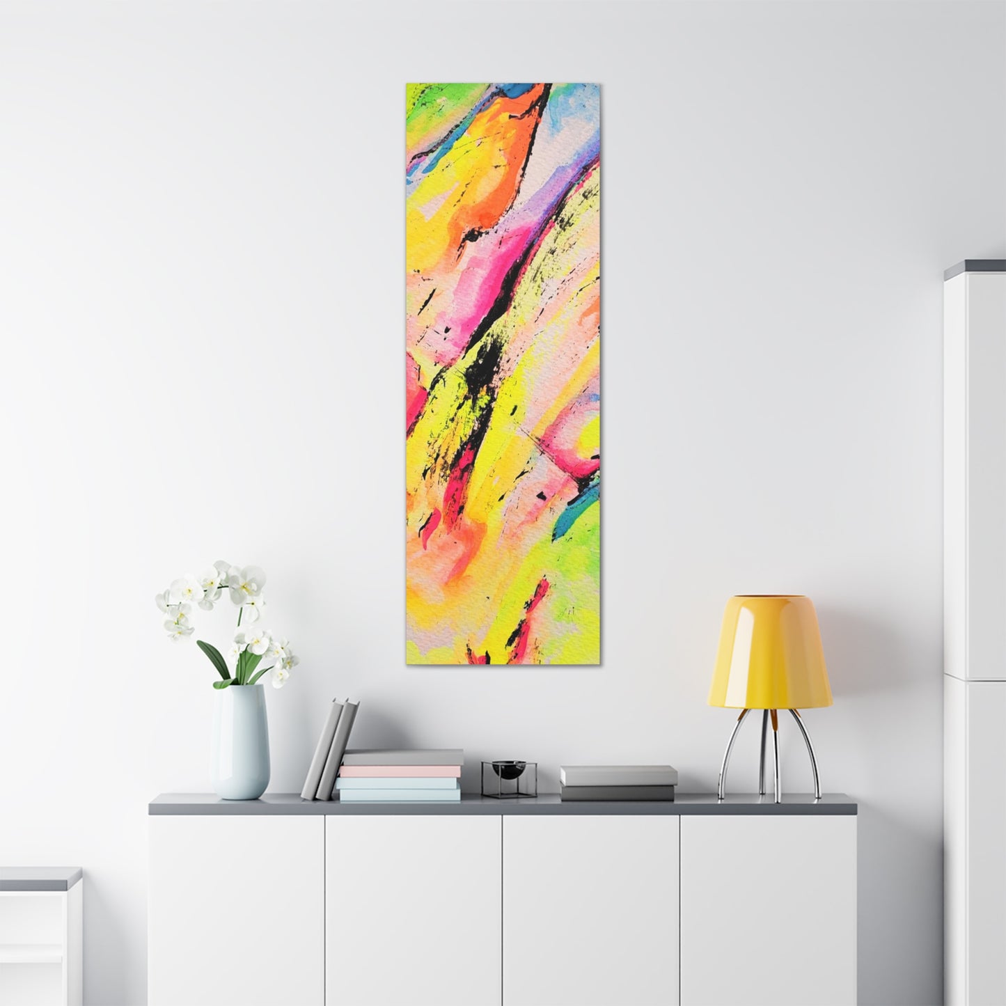 Neon Fire Canvas Gallery Wraps